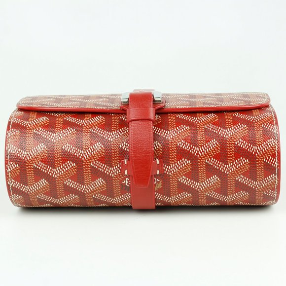 Goyard Accessories Goyard Goyardine Red Watch Case Poshmark